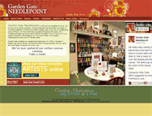 Tablet Screenshot of gardengateneedlepoint.com